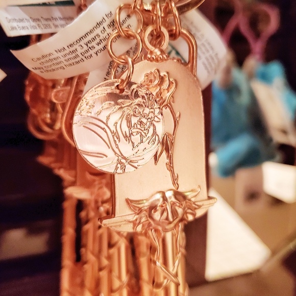 DISNEY PARKS BEAUTY & THE BEAST ROSE KEY KEYCHAIN - Picture 4 of 5